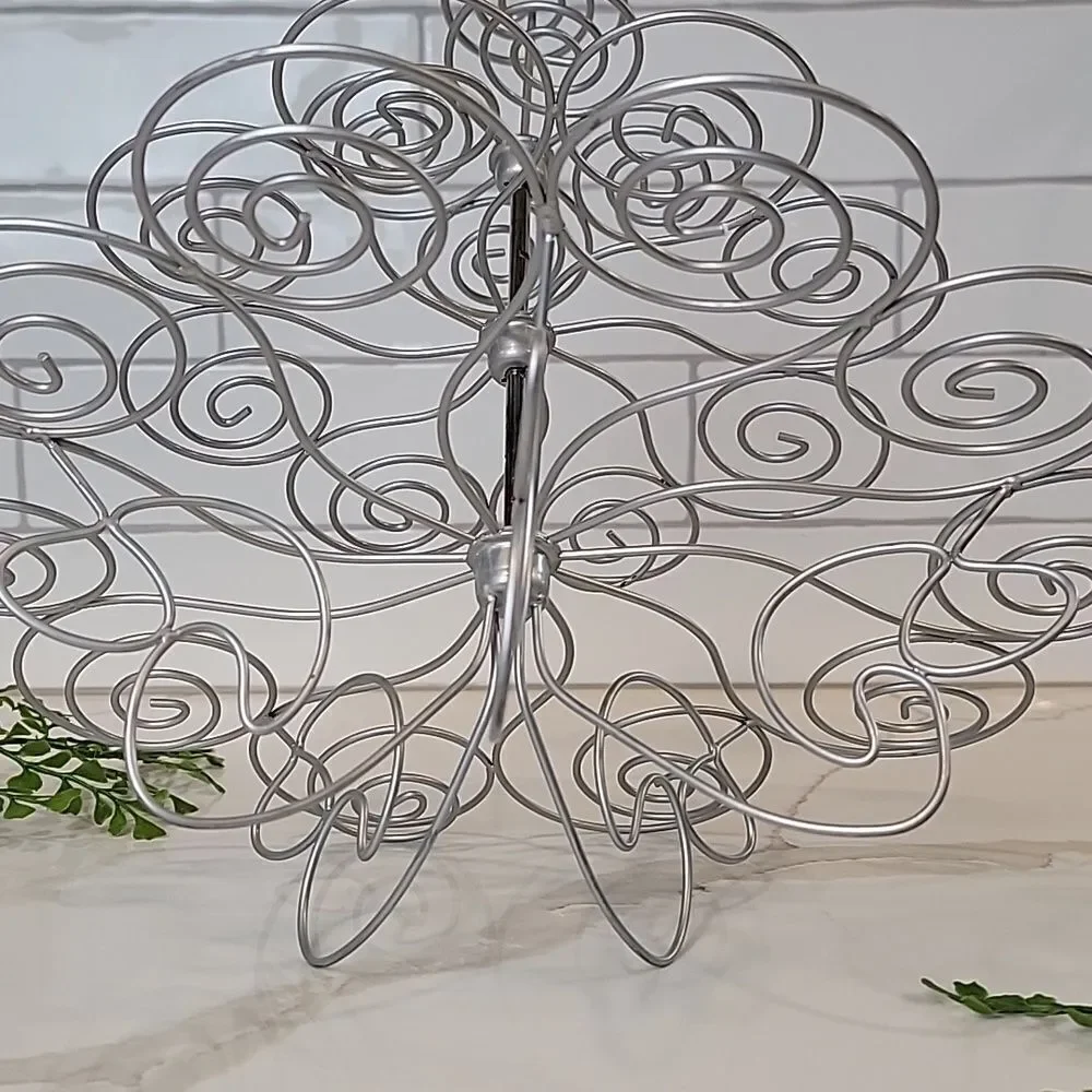 Wilton Silver Metal Cupcake Stand